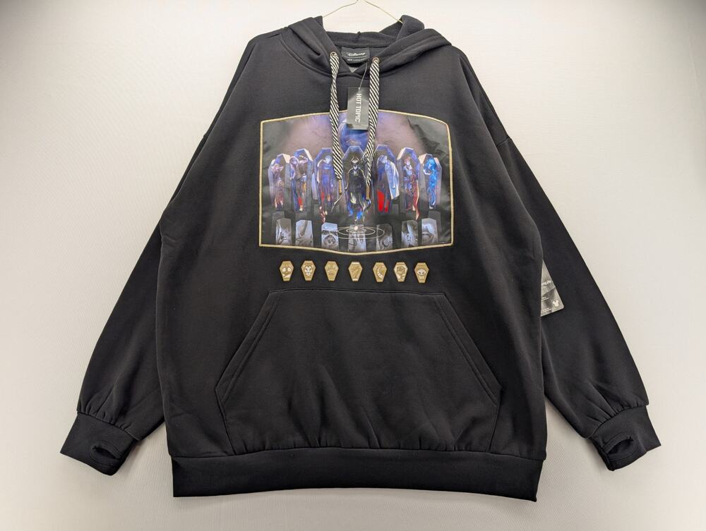 NWT Hot Topic Twisted-Wonderland Housewarden Coffins Girls Oversized Hoodie sz L